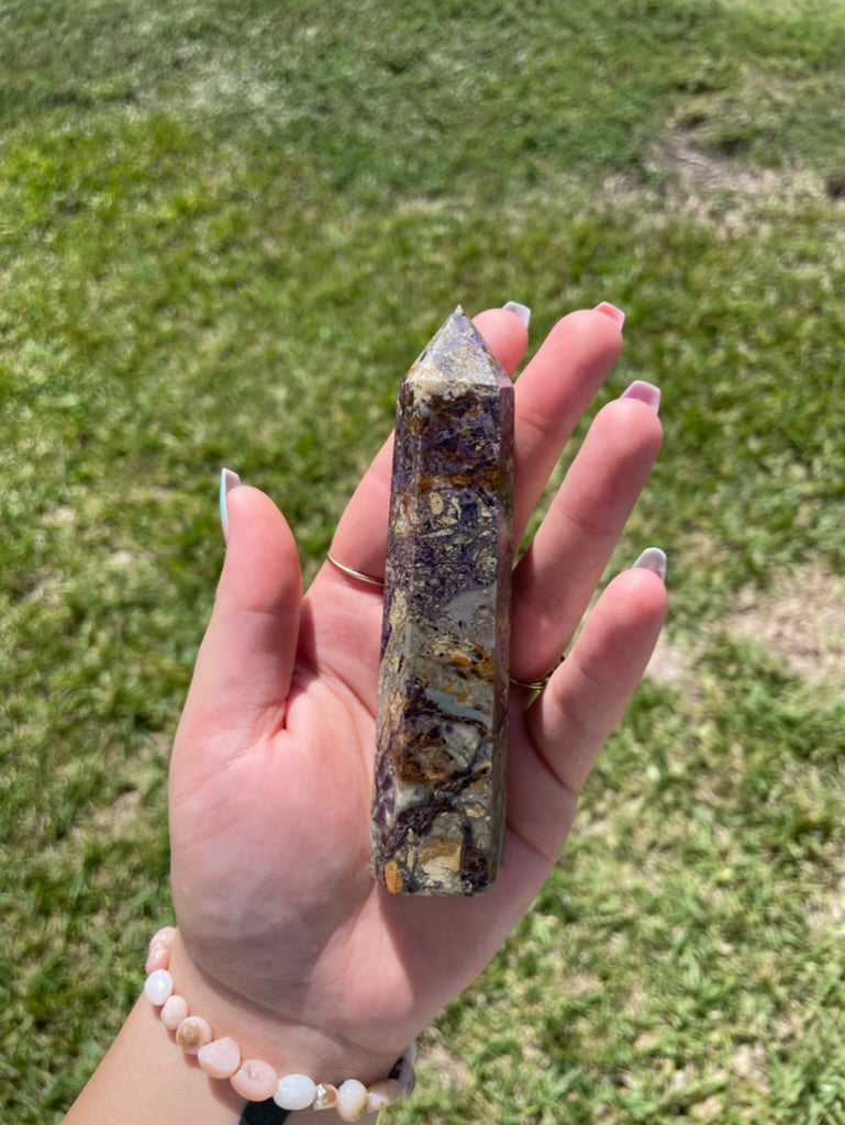 Opalized Fluorite Tower