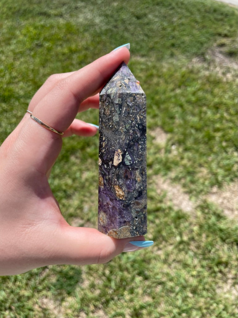 Opalized Fluorite Tower