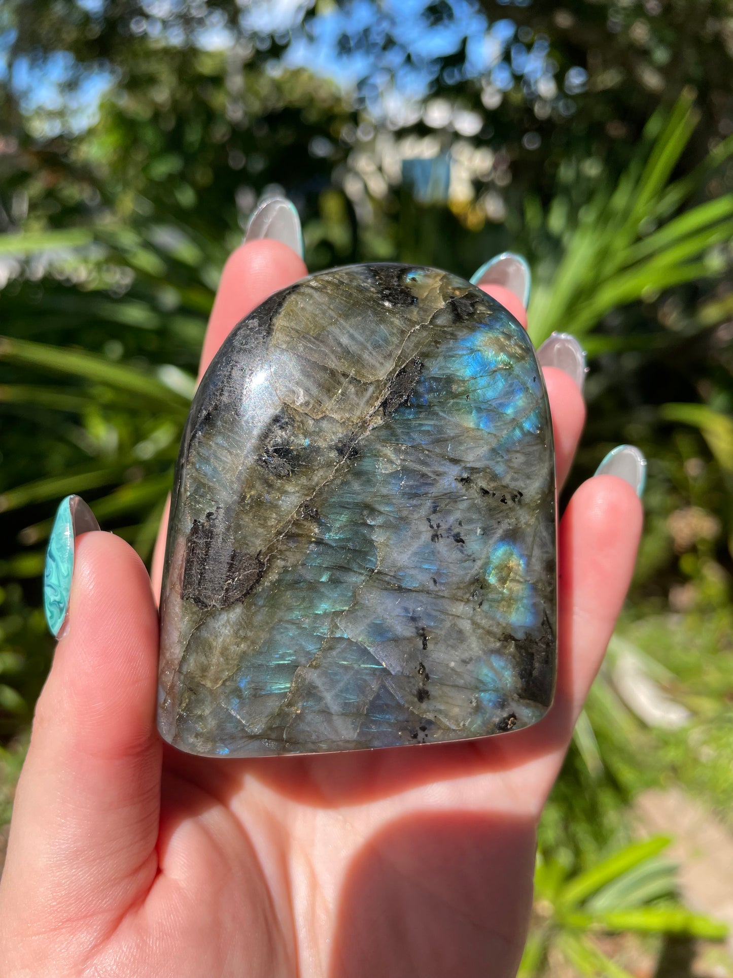 Rainbow Flash Labradorite Freeform