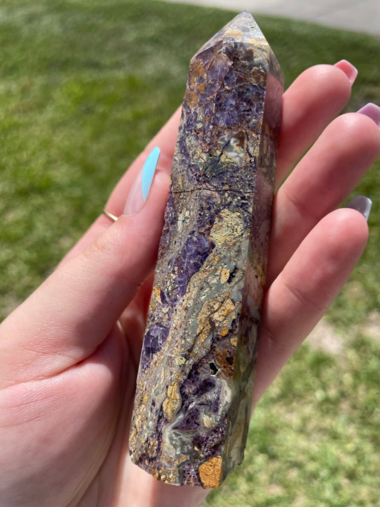 Opalized Fluorite Tower