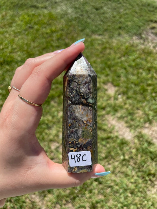 Opalized Fluorite Tower
