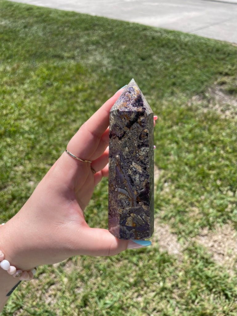 Opalized Fluorite Tower