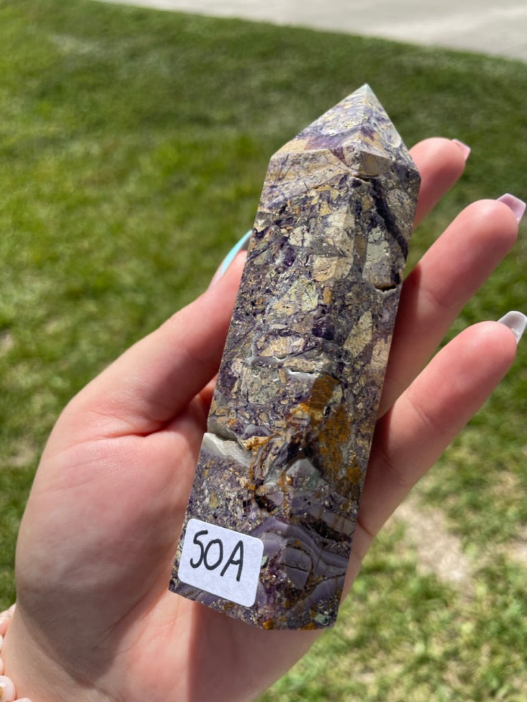 Opalized Fluorite Tower